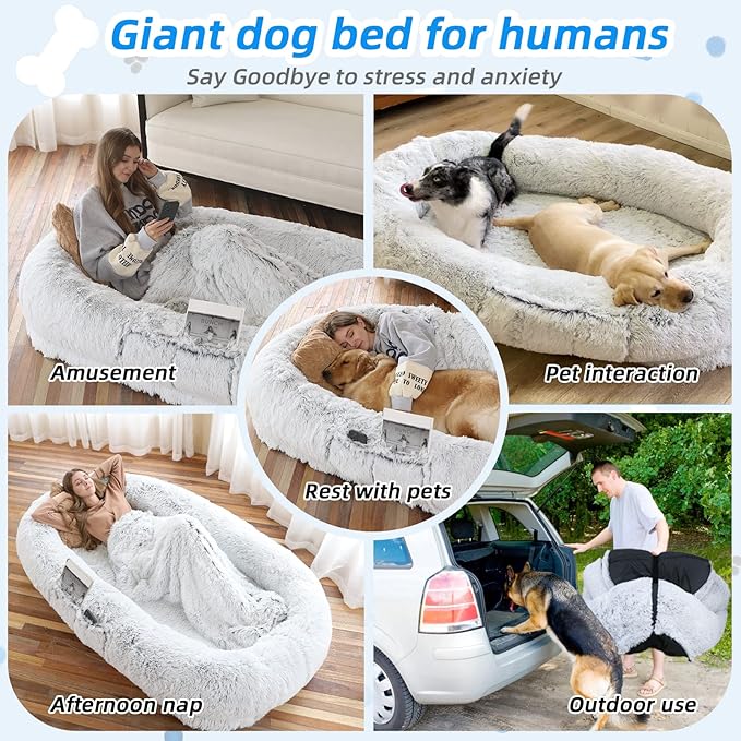 Human dog bed large dog bed