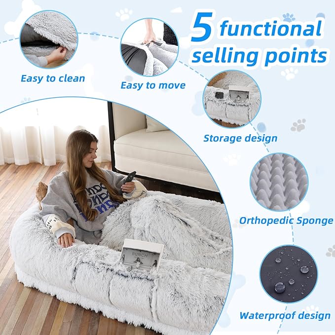Human dog bed large dog bed