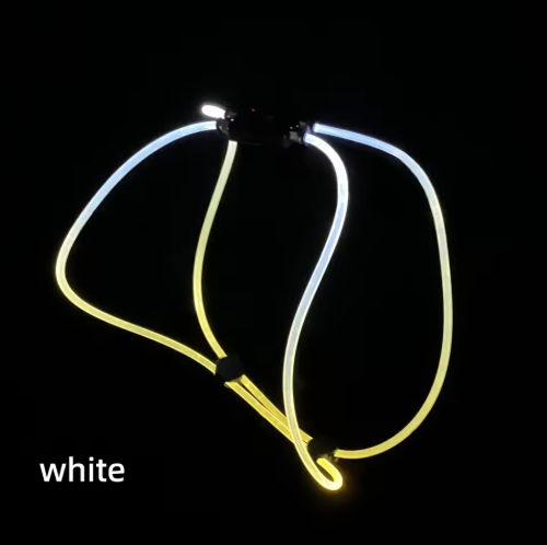 Factory Wholesale DIY LED Optical Fiber Lamp Dog Vest Harness for Walk the Dog at Night