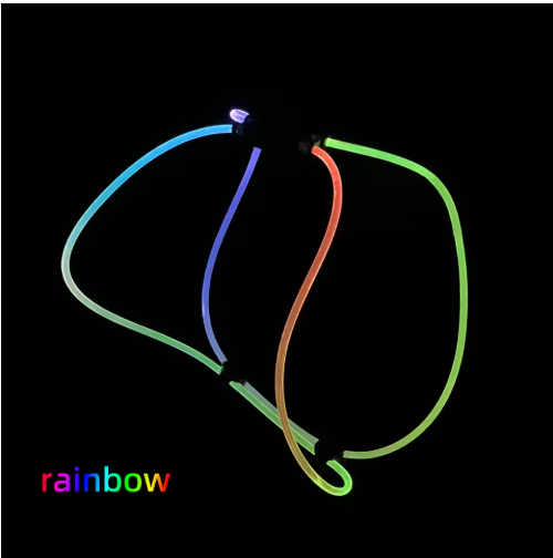 Factory Wholesale DIY LED Optical Fiber Lamp Dog Vest Harness for Walk the Dog at Night